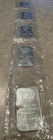 Strip Of 5 Wrapped Englehard Silver Bars Plastic Wrapped