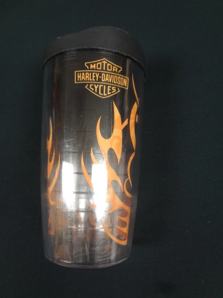 Harley-Davidson Tervis Vaso Tribal Calavera Esqueleto Cara 16oz Taza con Tapa Foto 4 de 4