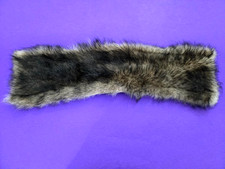 VINTAGE 70s FOX FUR COLLAR REPLACEMENT WOMENS LEATHER FUR JACKET ZIPPER XLNT