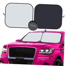 Windshield Sun Shade Certified 99.87 UVB 99.02 UVA 2pcs L 28 31" each