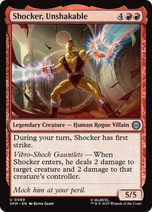 Shocker, Unshakable (Foil) #89 Marvel's Spider-Man MTG