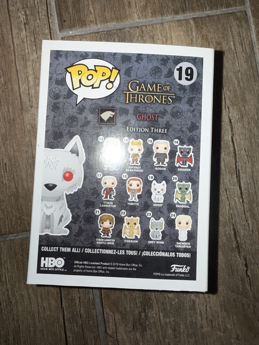 Funko pop! ゲーム・オブ・スローンズ Ghost Amazon.com: Game of Thrones Pop! Vinyl - Flocked Ghost #19 : Toys