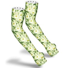 Gardening Sleeves Anti-Slip UV Protection Arm Sleeves Cooling Large Light Green