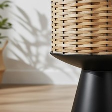 Support de En Rotin sur Pied Design Minimaliste pour Balcon, Intérieur