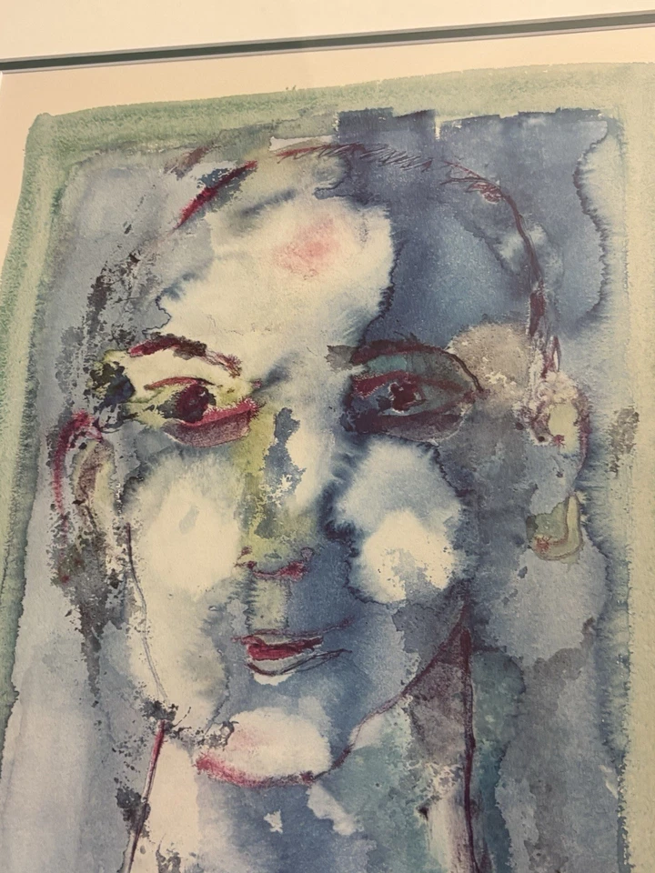 亨利·米勒“蓝脸”铅笔签名 250/275 号金色装饰框 — 第 2/4 张图片