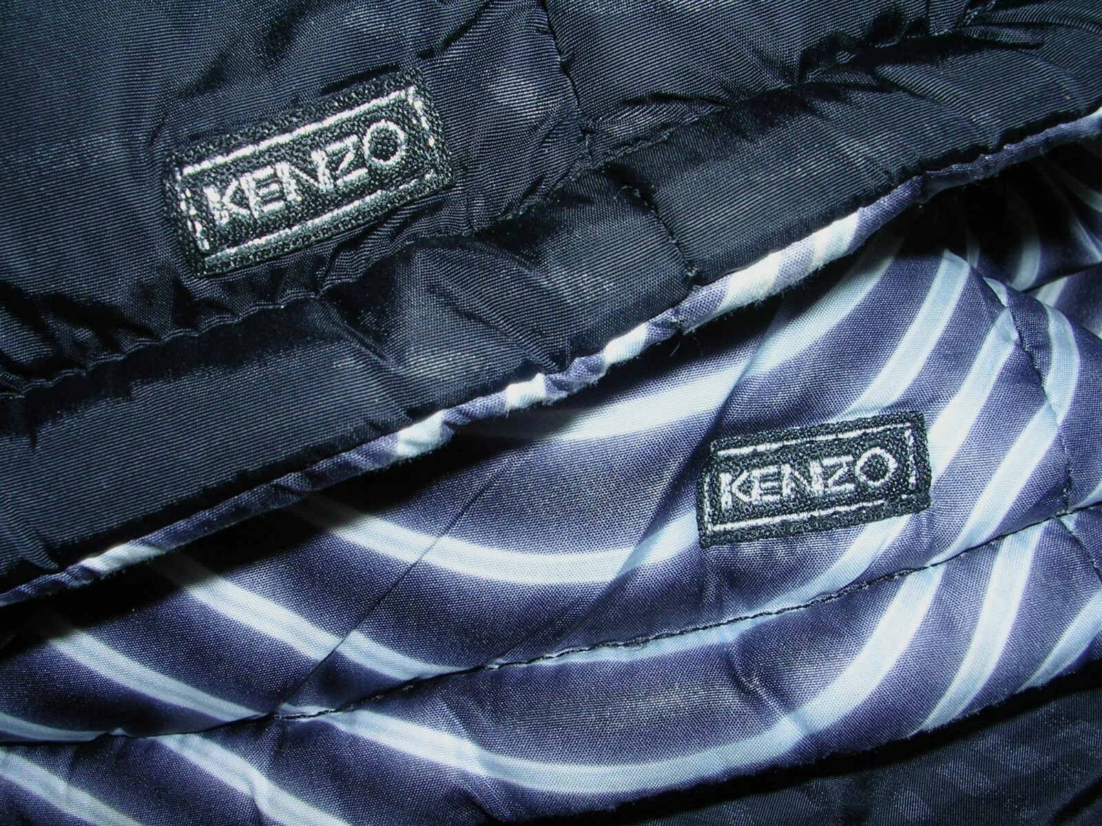 Kenzo Giacca Tampone Reversibile Ragazze Bianco Nero Cappotto Rimovibile Età 6 116