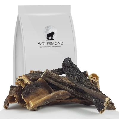 WOLFSMOND 3 kg Rinderpansen 12-15 cm PREMIUM getrockneter Pansen Kausnack Hundefutter Rind