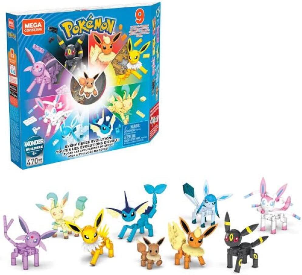 Mega Construx Pokemon Eevee Evolution Collection Blocks 470 Pieces