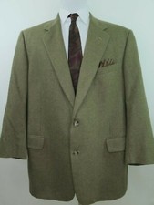 Coppley Black Label Men's Solid Brown Blazer Jacket Sport Coat 50 R Big Man EUC