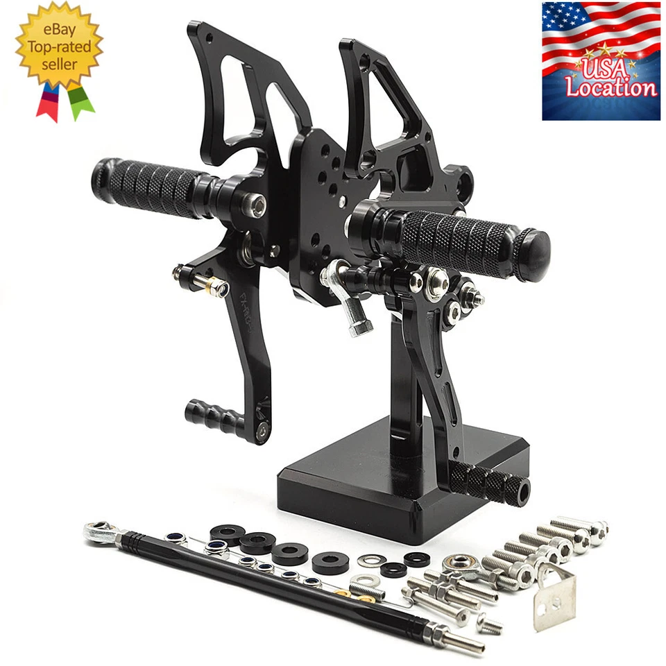 Juego de estriberas traseras para Kawasaki Ninja 300 250 2013-2017 2015 FXCNC Foto 2 de 4