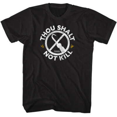 Candyman Scary Horror Movie Thou Shalt Not Kill Badge Men's T Shirt