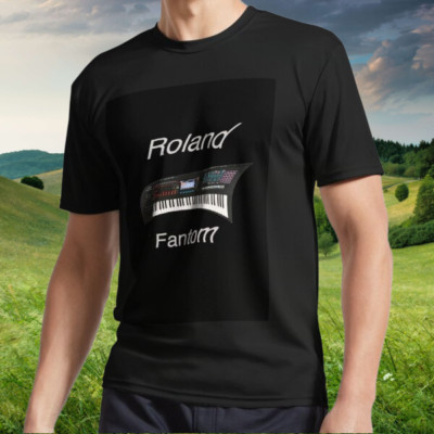 New Roland Fantom Splash Active T-Shirt Logo American T-Shirt Funny S to 5XL