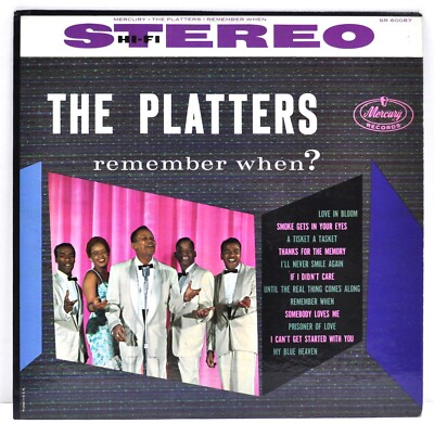 THE PLATTERS  ''Remember When?''   1959 Vinyl LP  Mercury  SR-60087