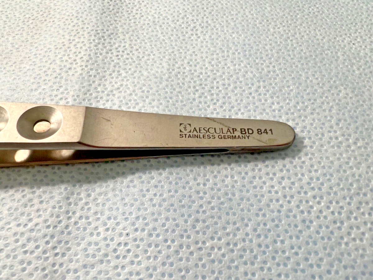 Aesculap BD841 Yasargil Bayonet Micro Forceps 0.9mm Tip X 8