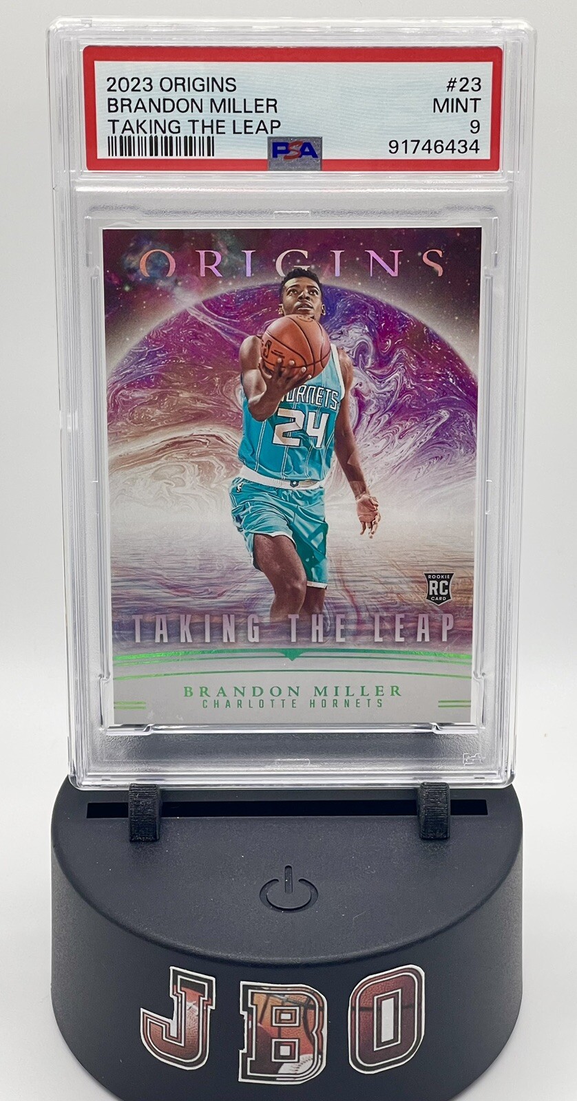 2023 Panini Origins Brandon Miller Rookie Taking the Leap #23 RC (PSA 9)
