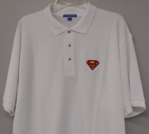  Polo uomo Superman Insignia ricamata XS-6XL, LT-4XLT Krypton Lex Luther nuova - Foto 13 di 26