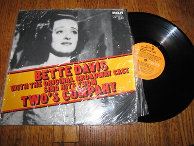TWO'S COMPANY - BETTE DAVIS ORIGINAL BROADWAY CAST - RCA RECORDS LP