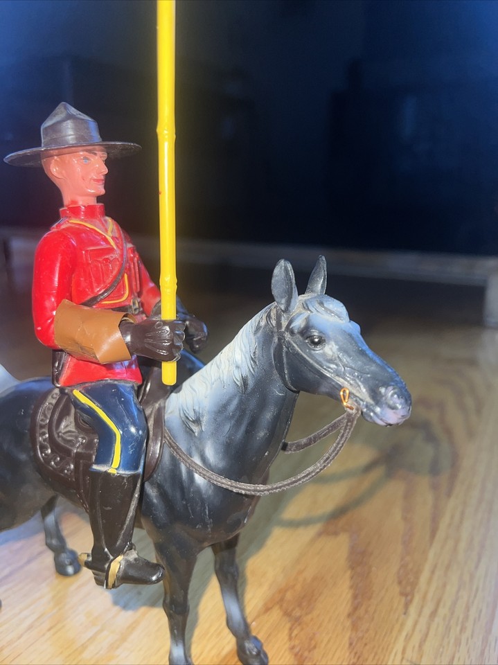 Vintage Plastic Toy Canadian Mountie With Black Horse Hong Kong RCMP eBay