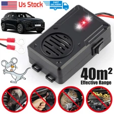 1/2x Ultrasonic Mouse Repeller Rat Rodent Car Wire Engine Pest Deterrent Control