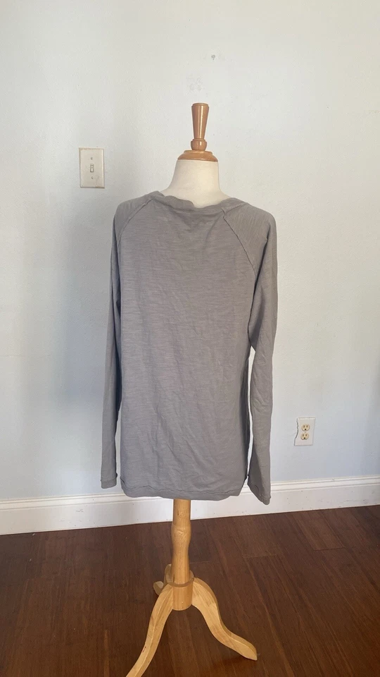 Cárdigan plumero Canyon River azul para mujer grande gris con botones Foto 4 de 4