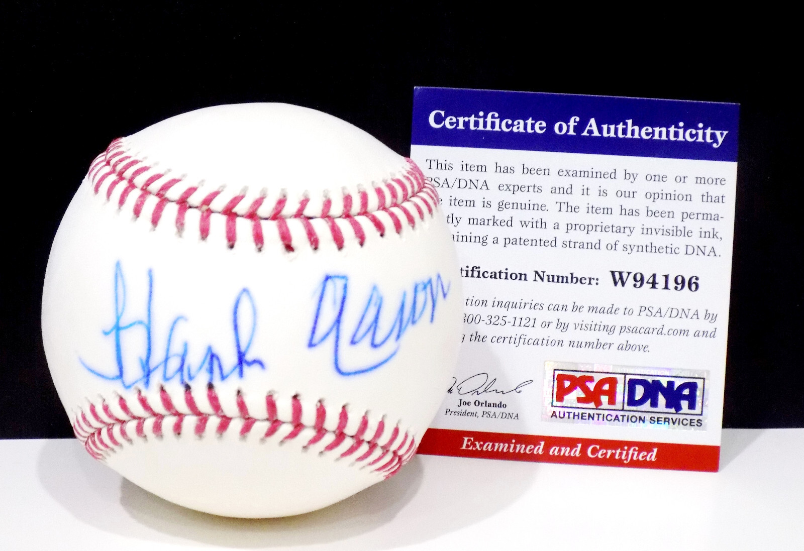HANK AARON HOF Signed Autograph MLB Baseball Braves SWEET SPOT PSA DNA 💎 COA