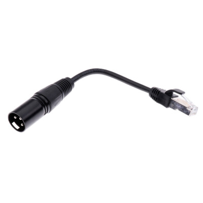 XLR Adapterkabel, XLR 3 Poliger Stecker auf RJ45 LAN Stecker Steckerkabel