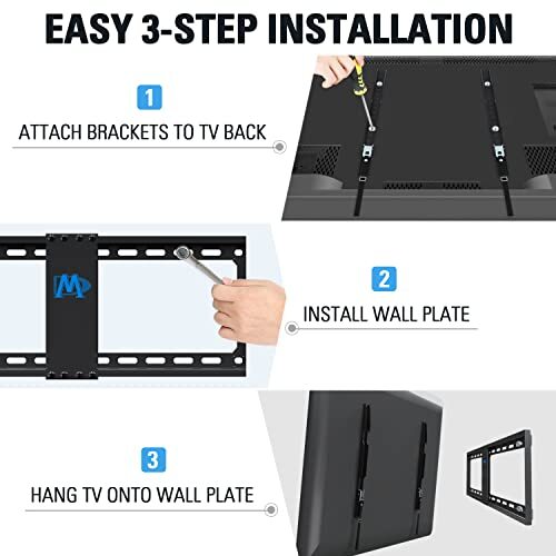 Mounting Dream TV Mount Fixed for Most 42-70 Inch Flat Screen TVs UL Listed TV