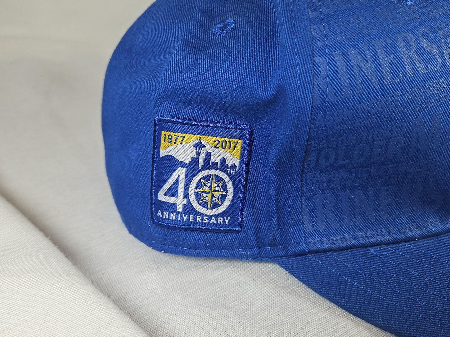 Seattle Mariners 40th Anniversary Patch Blue Hat … - image 2