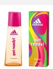 2 X ADIDAS GET READY EDT SPRAY PERFUME FOR WOMEN NEW BOXED FREE P&P 