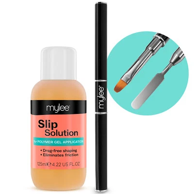 Mylee Polymer Gel Builder Kit Slip Solution Brush Tool UV/LED Tips & Extensions
