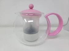Vintage Pink Assam Round Teapot Press by Bodum