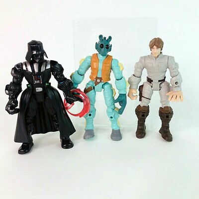 Disney Hasbro Star Wars Hero Mashers Konvolut Neeku Darth Luke Skywalker sehr guter Zustand