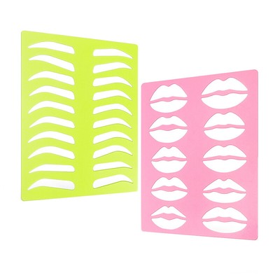 Women Eyebrow Lip Shape Stencils Template Eyebrow Shape Practice Shaper Tool