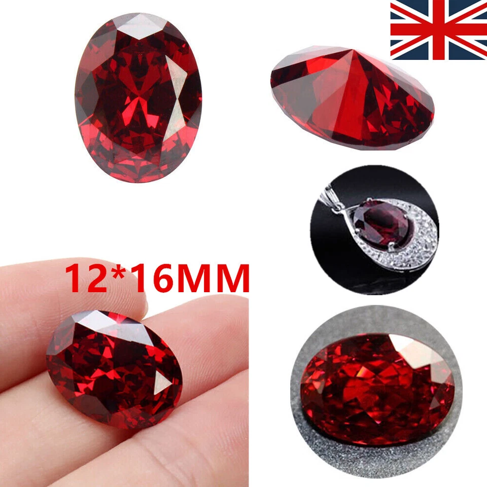 2025 Red 13.89CT Ruby-Pigeon-Blood Unheated 12X16MM Diamond Oval Cut Loose Gems - Image 2 of 4