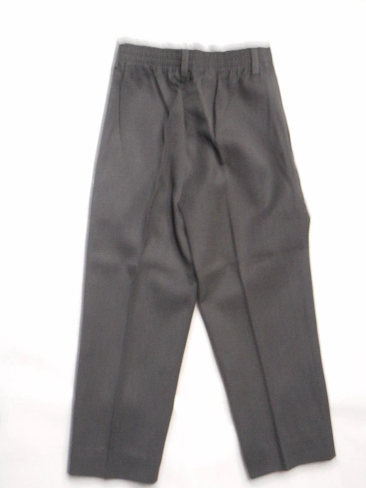 BOYS ERIC COLE NAVY & GRAY PLEATED PANTS SIZES 4T-18 HUSKY/34 HUSKY WAIST - Image 4 of 4