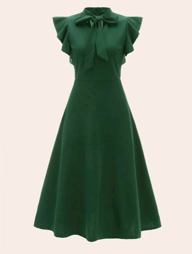 green salad with thousand island dressing Oceans Away Deep Cowl Mini Dress main image 1