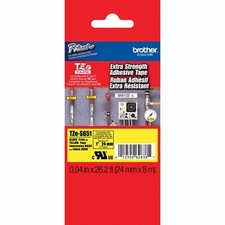 Brother TZe-S651 Extra Strength P-touch Label Tape, TZeS651, TZS-651, TZS651