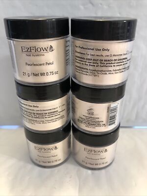 6x EzFlow Mail Systems Pearlescent Petal 0.75oz Each