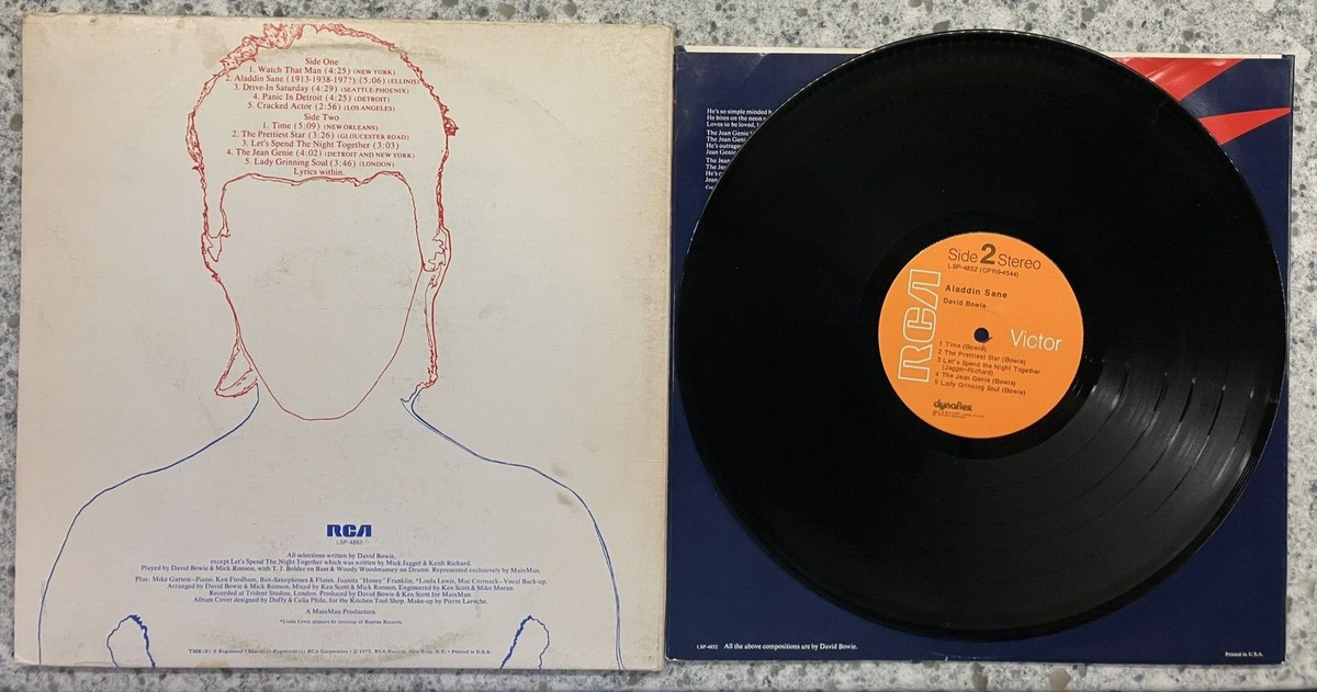David Bowie – Aladdin Sane ; 1973 LP (VINYL IS VG++) | eBay