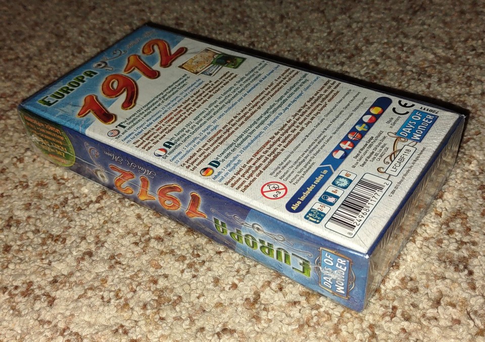 SEALED Europa 1912 Ticket to Ride Game Expansion Pack Days of Wonder