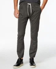 New Mens Univibe Gear Moto Gunmetal Drawstring Jogger Pants L