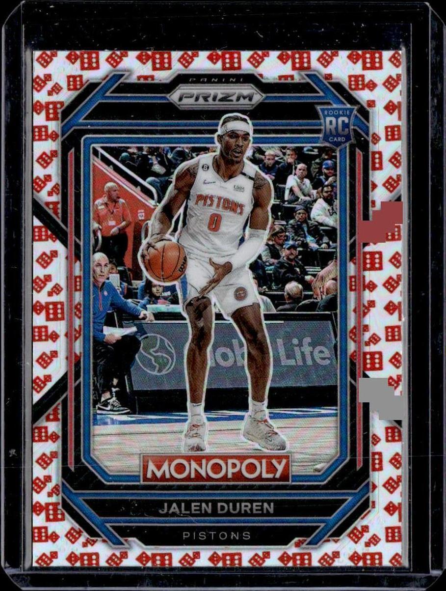 2022-23 Panini Prizm Monopoly #27 Jalen Duren Red Dice