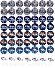 SET of 100- 1" PRECUTS Football Bottlecap images WE CUT THEM 