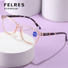 Women Anti Blue Light Full Frame Reading Glasses Square Fashion Glasses New