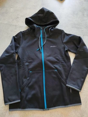 Softshelljacke Damen Eddie Bauer Gr. S Schwarz mit Kapuze Neu mit Etikett - Bild 1 von 4