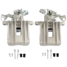 For 98-99 Volkswagen 98-01 Audi A4 Passat 2pcs Silver Rear Brake Calipers