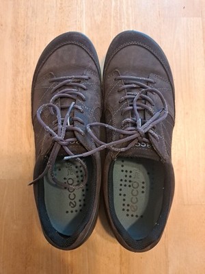 ECCO Shoes Biom Natural Motion Walking Comfort Mens Size US 9 EU 42 Brown Suede