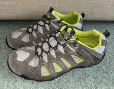 Karrimor Summit Walking Shoes Size 5 Uk Grey Lime Water-resistant