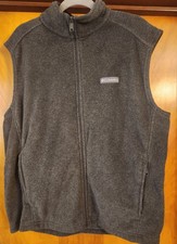 Columbia Men's Grey Fleece Vest Size Large See Measurements