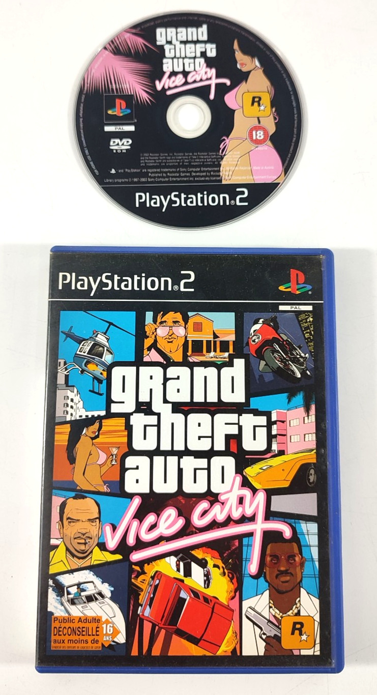 Jeu Playstation 2 PS2 VF Grand Theft Auto Vice City Envoi ra